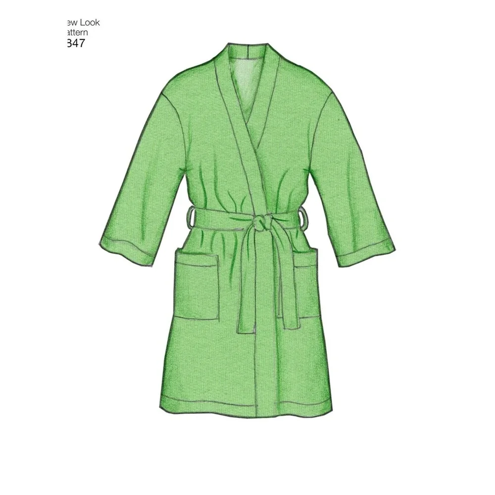 New Look Sewing Pattern‎ 6847 Child Unisex Pajamas Robe Size 3-8